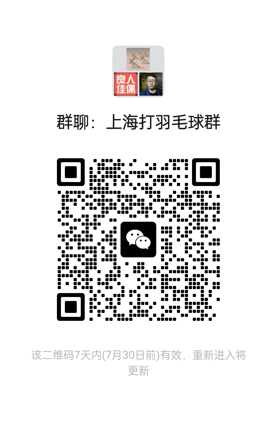 上海打羽毛球群